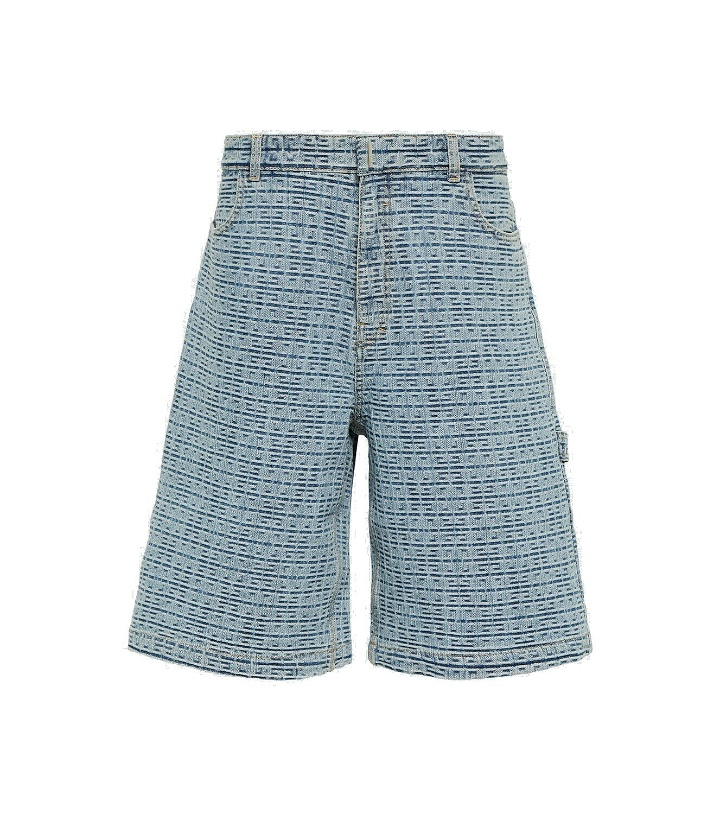 Photo: Givenchy 4G Carpenter Bermuda denim shorts