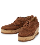 Gabriela Hearst - x Clergerie Harold woven raffia platform Derby shoes