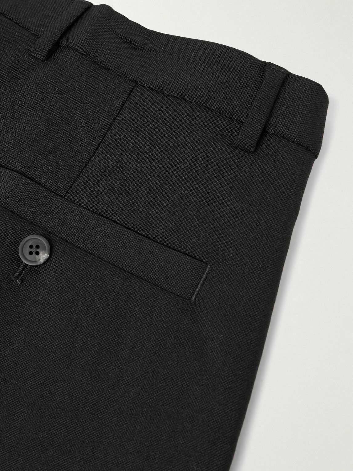 Rick Owens - Geth Straight-Leg Grain de Poudre Wool Trousers - Black