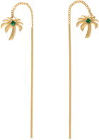Palm Angels Gold Palms Pendant Earrings