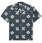 Saturdays NYC - Canty Camp-Collar Printed Voile Shirt - Blue