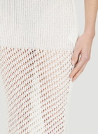 Crochet Halter Neck Dress in White