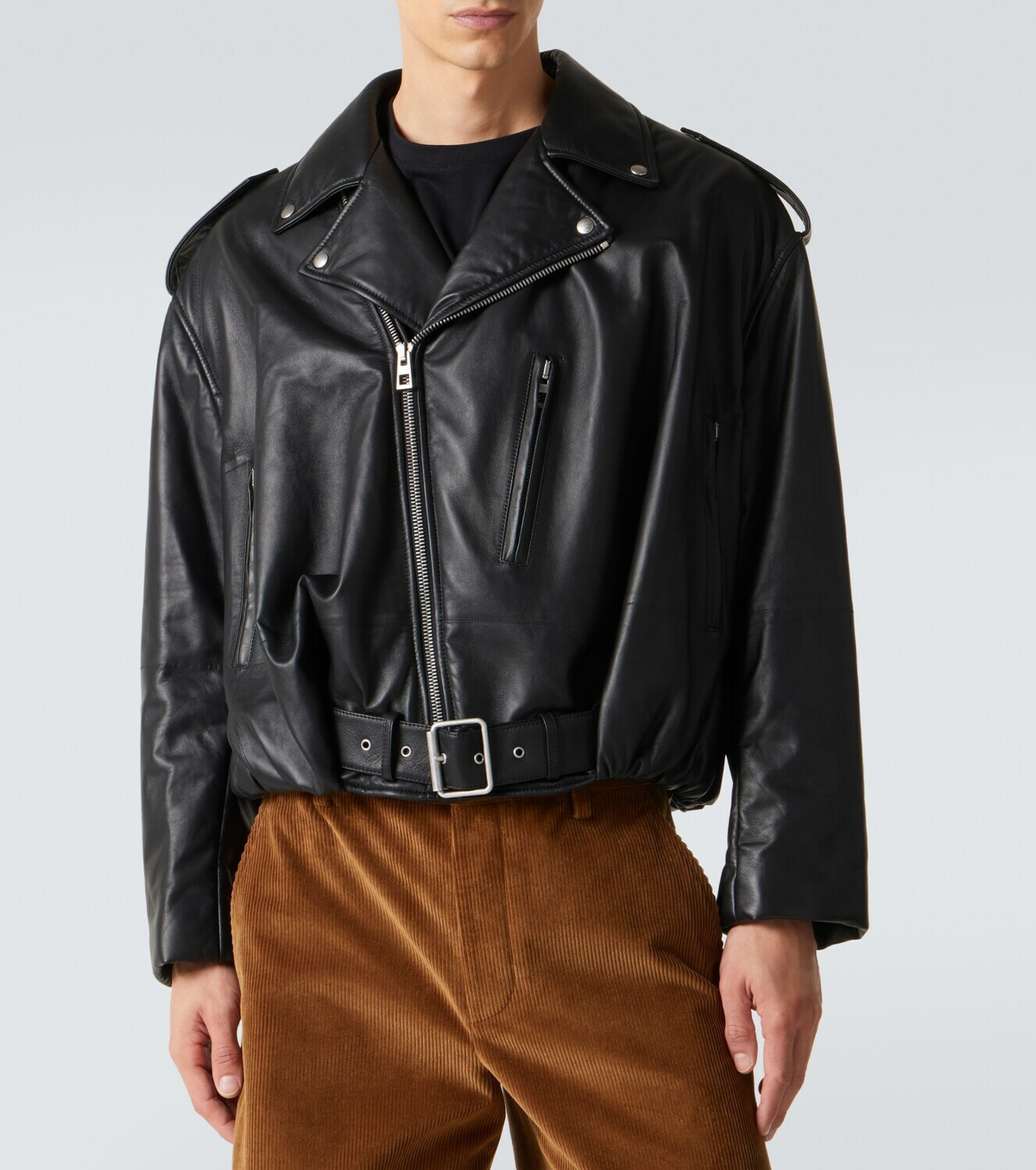 Loewe Balloon leather biker jacket