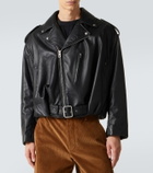 Loewe Balloon leather biker jacket