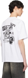 BAPE White Screen Print Stencil Logo Relaxed Fit T-shirt