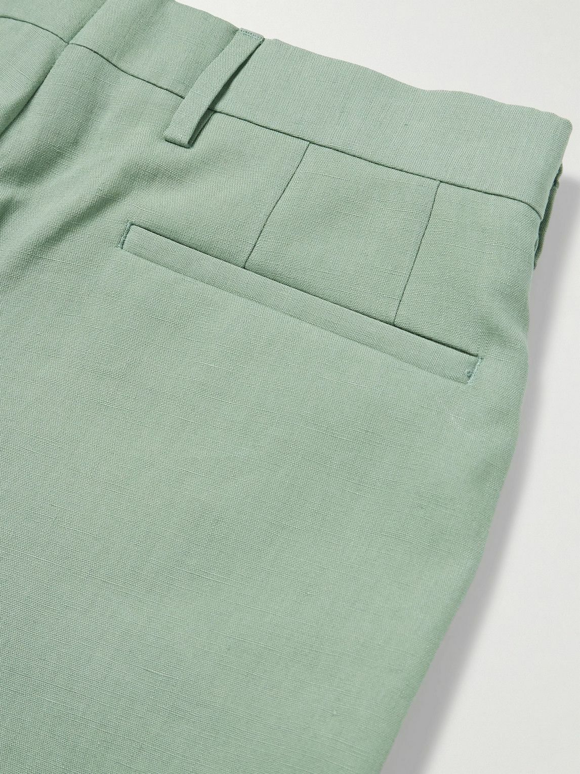 Paul Smith - Straight-Leg Linen Bermuda Shorts - Green
