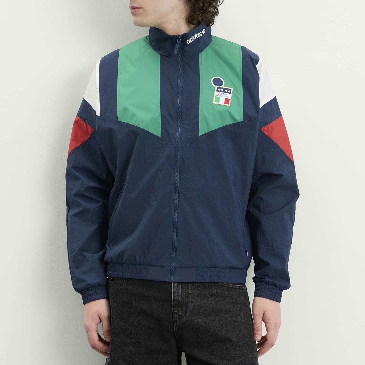 Adidas Men's FIGC EQT Track Top in Crew Navy