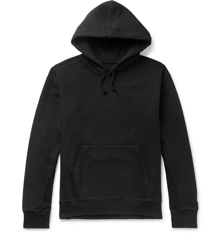 Photo: Pop Trading Company - Carhartt WIP Logo-Print Fleece-Back Cotton-Blend Jersey Hoodie - Black