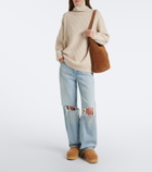 Mou Shearling platform mules