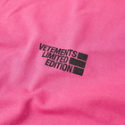 Vetements Men's Logo Limited Edition T-Shirt in Hot Pink