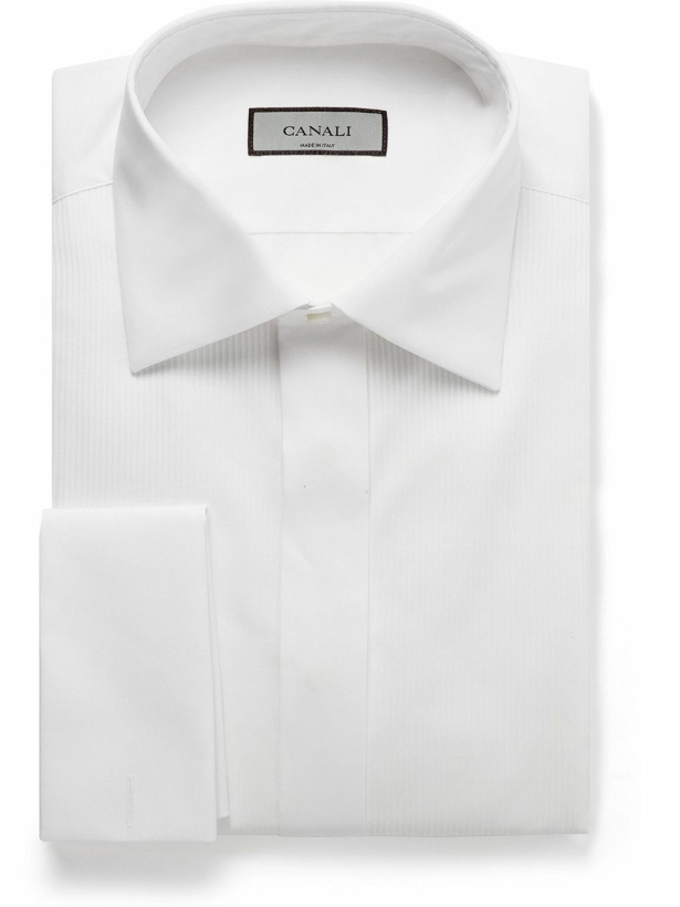 Photo: Canali - Bib-Front Cotton Tuxedo Shirt - White