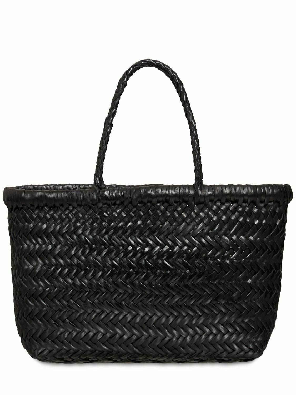 dragon diffusion ミニ フラット ゴラ ブラック DRAGON DIFFUSION Mini Flat Gora Leather Basket Bag Dragon