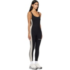 Palm Angels Black Logo Active Track Jumpsuit