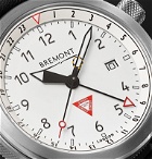 Bremont - MBIII GMT 10th Anniversary Limited Edition Automatic Chronometer 43mm Stainless Steel and Leather Watch - White