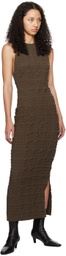 Nanushka Brown Sterre Midi Dress