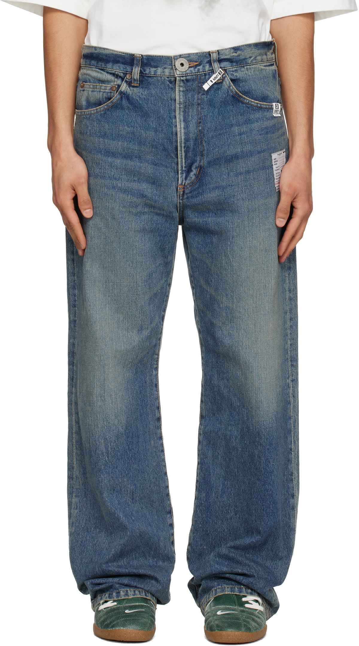 MIHARA YASUHIRO Light Denim Wide Pants Maison MIHARA YASUHIRO