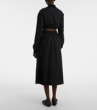 Noir Kei Ninomiya Wool midi skirt