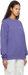 Stockholm (Surfboard) Club Purple Embroidered Sweatshirt