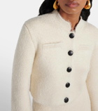 Khaite Ello cropped silk and cashmere jacket