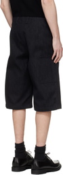Rier Black Antique Gabardine Shorts