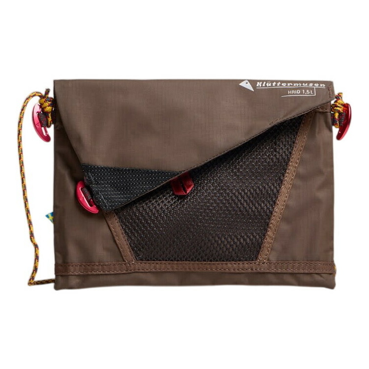 Photo: Klättermusen Men's Hrid WP Accessory Bag 1.5L in Slate Brown