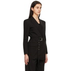 Blossom Black Leta Belt Blazer