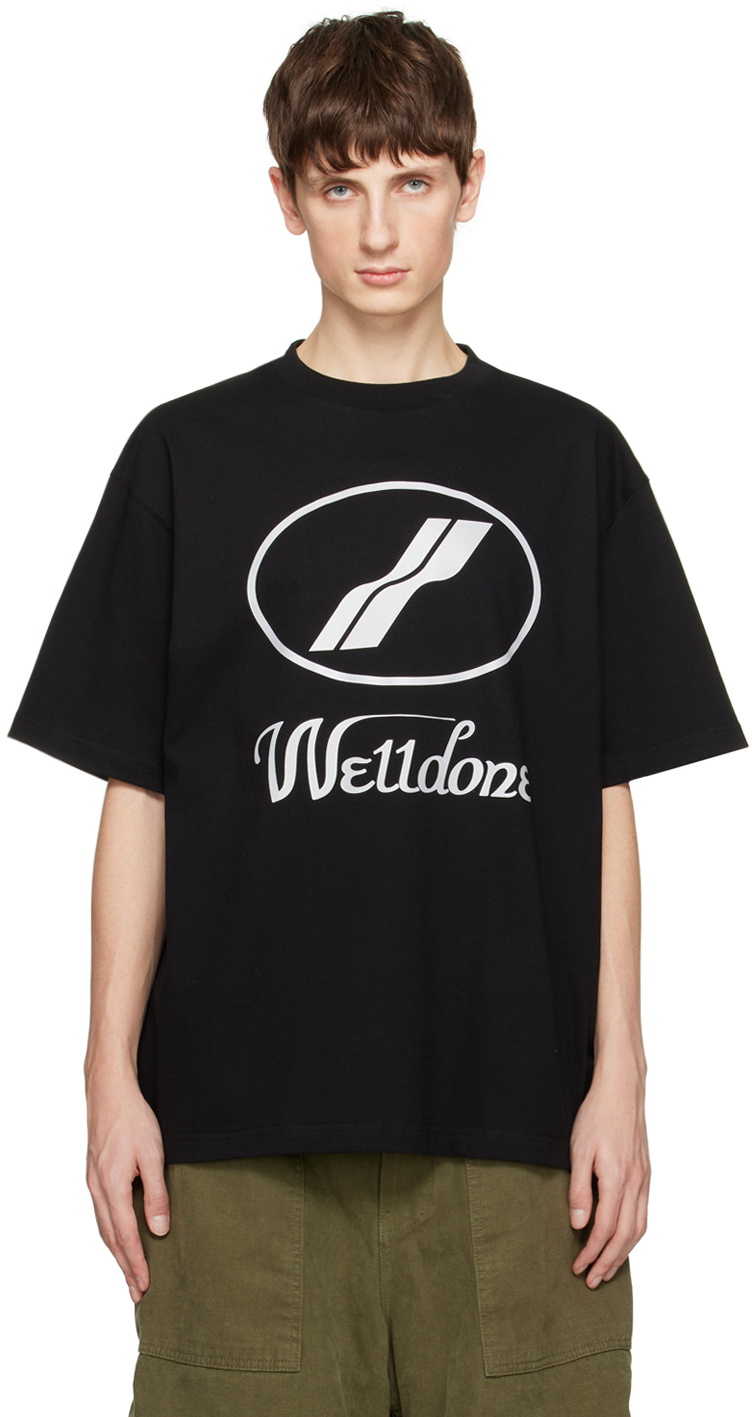 We11done Black Printed T-Shirt We11done