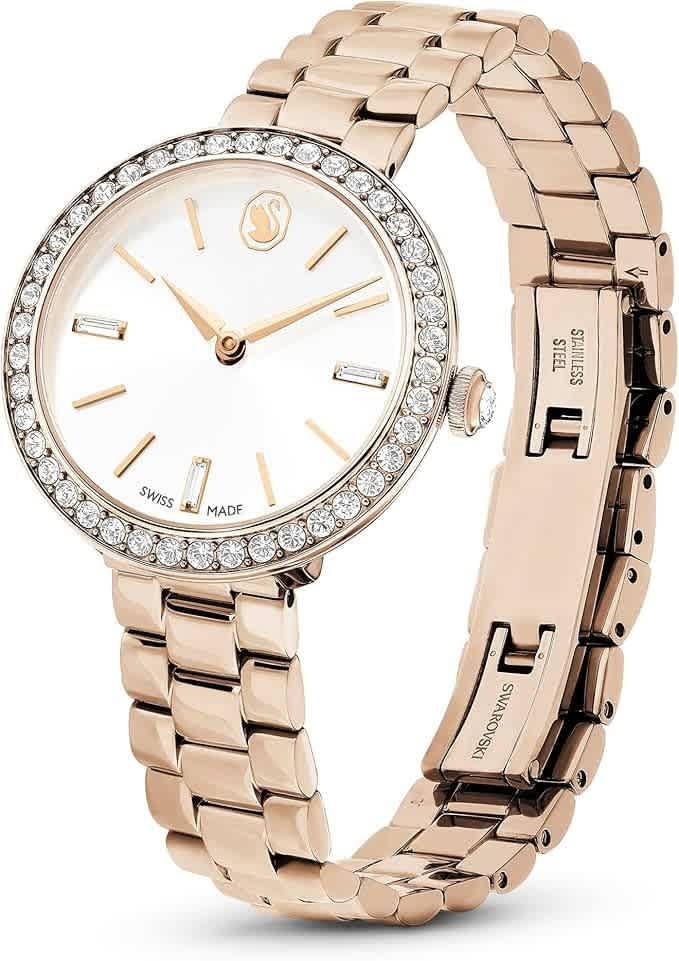 Swarovski Certa Quartz Crystal Silver Dial Ladies Watch 5673013