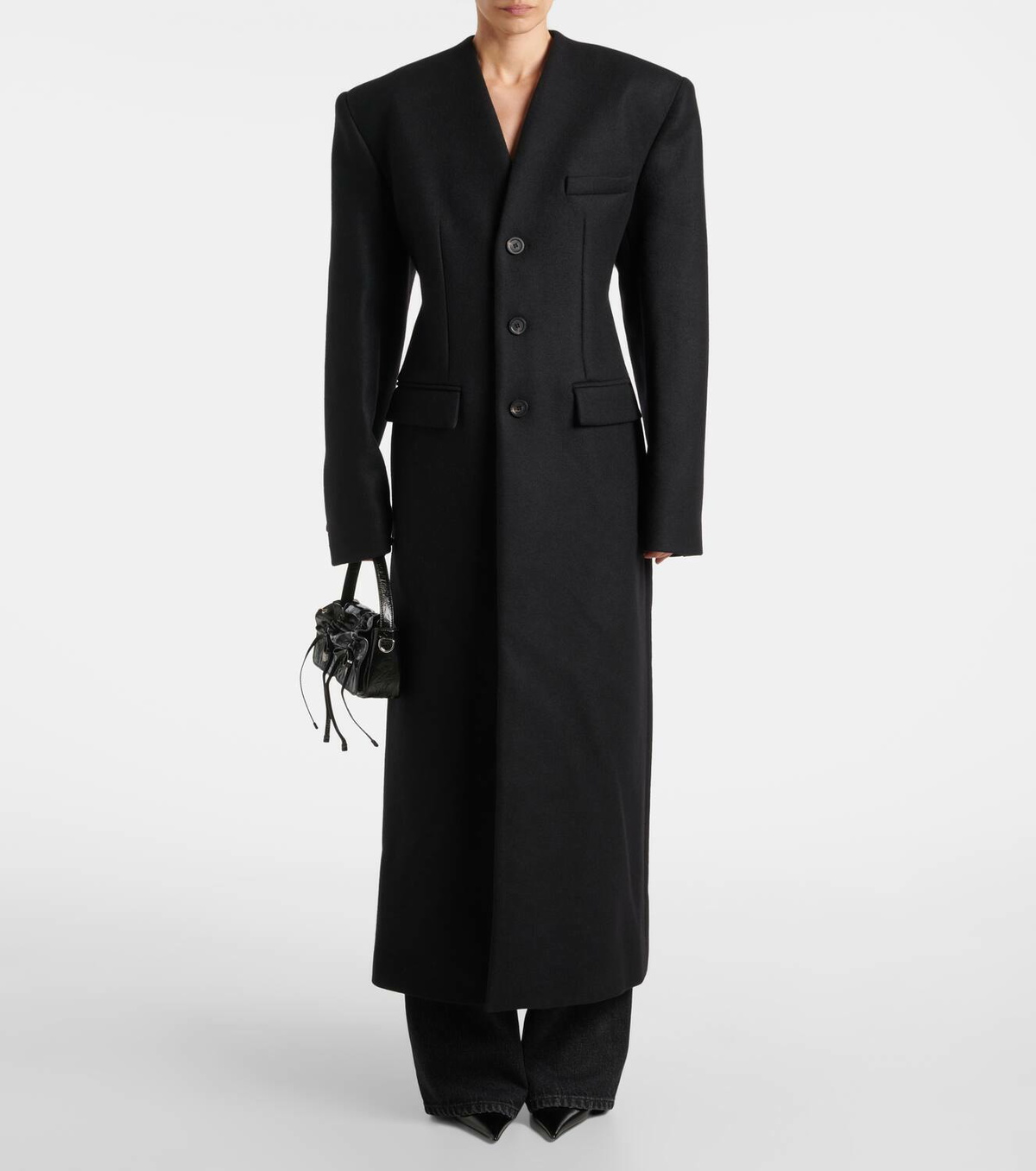 Jean Paul Gaultier Hooded wool coat Jean Paul Gaultier