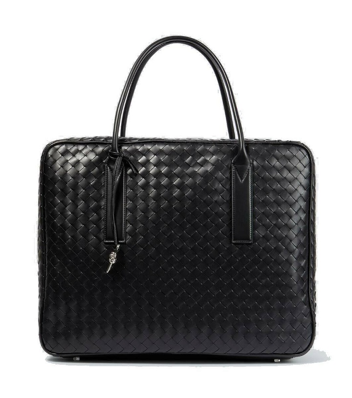 Photo: Bottega Veneta Intrecciato briefcase
