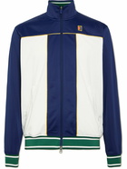 Nike Tennis - NikeCourt Heritage Colour-Block Tech-Jersey Track Jacket - Blue