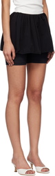 Kijun Black Puff Layered Skort