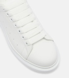 McQueen Oversized embellished leather sneakers