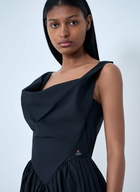 Vivienne Westwood Sculpted Neckline Gathered Mini Dress