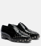 Noir Kei Ninomiya x Jimmy Choo embellished leather derby shoes