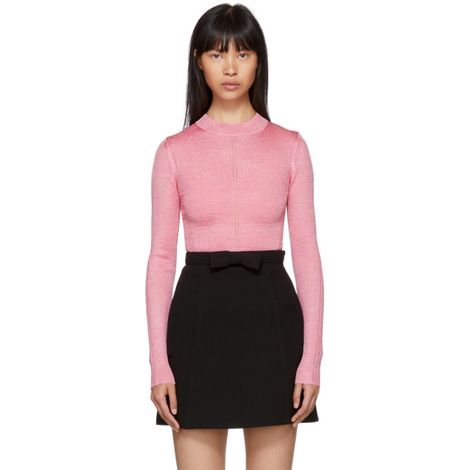 Christopher Kane Pink Brillo Pad Iridescent Sweater Christopher Kane