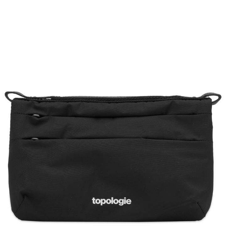 Photo: Topologie Phone Sacoche 90 Bag in Black Tech Sateen 