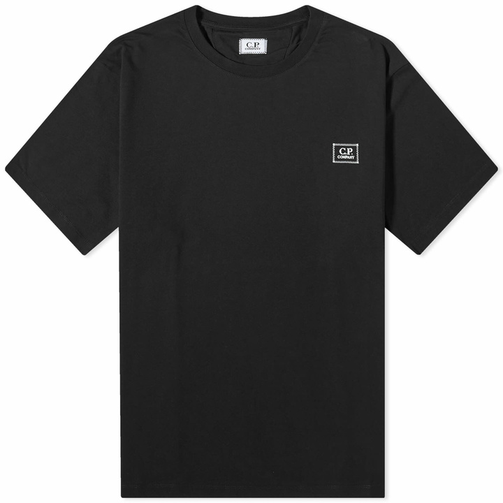 Photo: C.P. Company Men's Logo Detail T-Shirt in Black