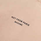 Drôle de Monsieur Men's Centre Logo Popover Hoody in Peach