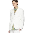 Givenchy White Twill Blazer