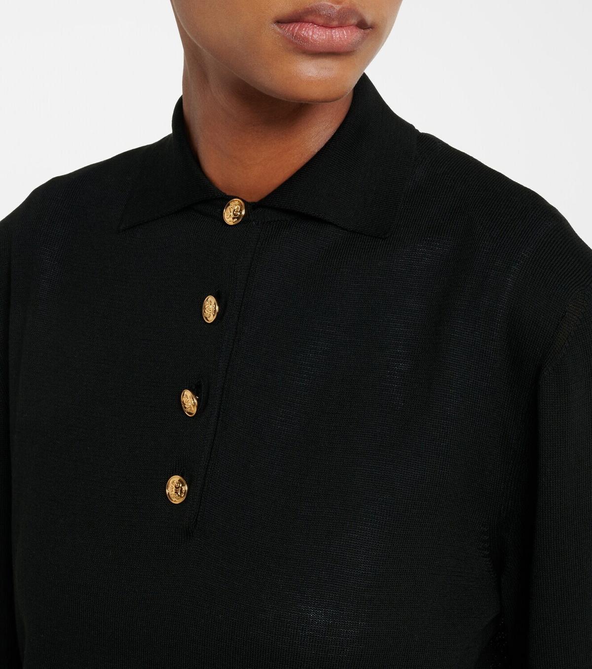 Blazé Milano Alegria silk and cotton polo sweater