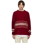Off-White SSENSE Exclusive Red Logo Sweater