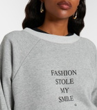 Victoria Beckham Printed cotton-blend jersey sweatshirt