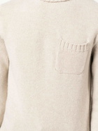 Fedeli Beige Wool-cashmere Blend Jumper Sweater