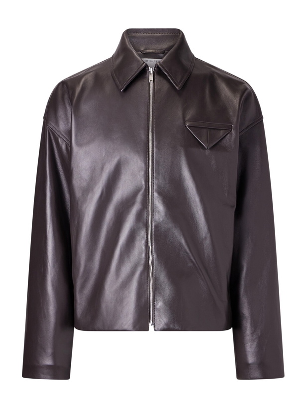 Photo: Bottega Veneta - Leather Blouson Jacket - Brown