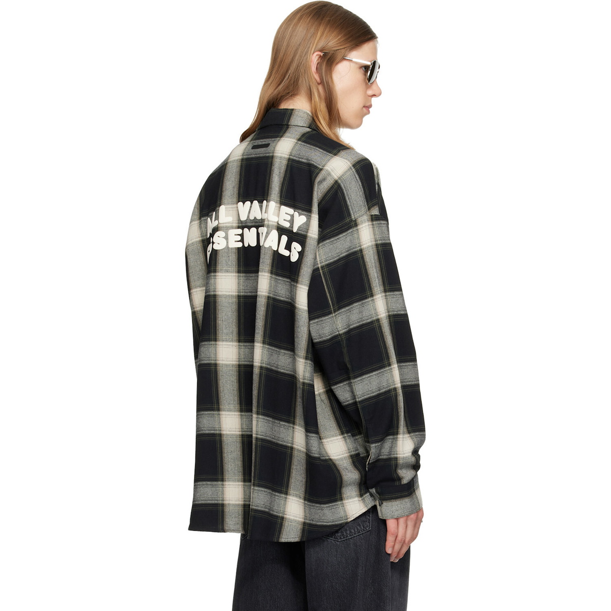 Fear of God ESSENTIALS Black & White Button Up Shirt