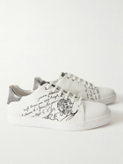 Berluti - Playtime Scritto Printed Venezia Leather Sneakers - White