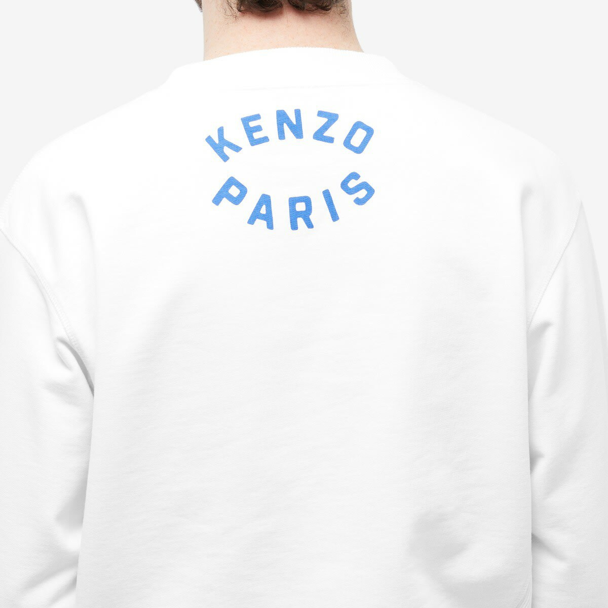 Kenzo Target Oversized Crew Neck Sweatshirt in Off White Kenzo