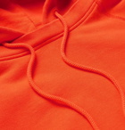 4SDesigns - Logo-Print Loopback Cotton-Jersey Hoodie - Orange