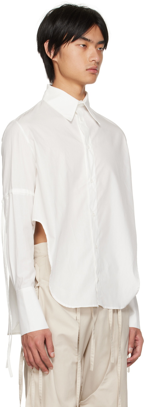 Carlota Barrera White Drawstring Shirt